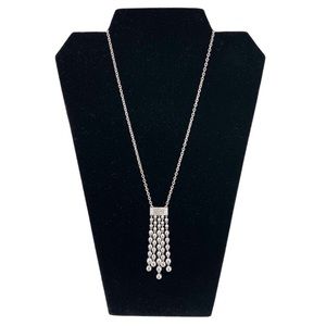 Judith Ripka chain with CZ drop strands, like new